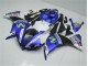 2012-2014 Blue White Black Yamaha YZF R1 Motorcycle Replacement Fairings