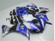 2012-2014 Blue White Black Yamaha YZF R1 Motorcycle Replacement Fairings
