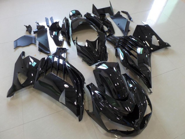 2012-2021 Glossy Black Kawasaki ZX14R ZZR1400 Motorbike Fairing Kits 2012-2021 Glossy Black Kawasaki ZX14R ZZR1400 Motorbike Fairing Kits