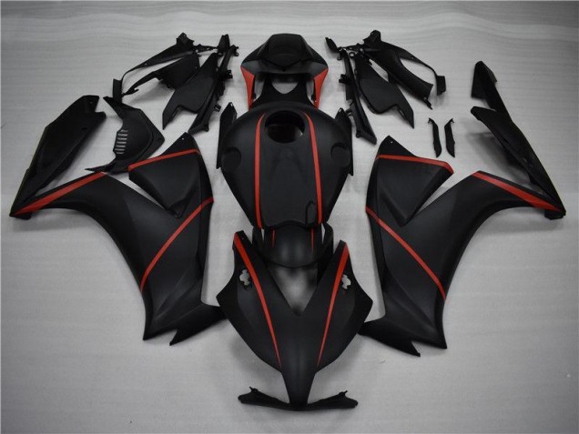 2012-2016 Matte Black Red Honda CBR1000RR Motorcycle Replacement Fairings 2012-2016 Matte Black Red Honda CBR1000RR Motorcycle Replacement Fairings