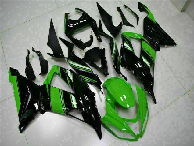 2013-2018 Black Green Kawasaki ZX6R Motor Fairings 2013-2018 Black Green Kawasaki ZX6R Motor Fairings