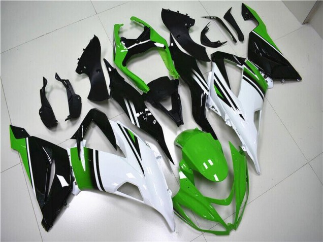 2013-2018 Green White Black Kawasaki ZX6R Motor Fairings 2013-2018 Green White Black Kawasaki ZX6R Motor Fairings