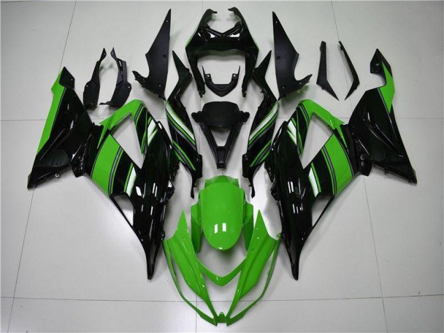 2013-2018 Green Black Kawasaki ZX6R Motorcycle Fairings 2013-2018 Green Black Kawasaki ZX6R Motorcycle Fairings