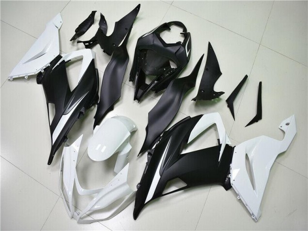 2013-2018 White Black Kawasaki ZX6R Motorbike Fairings 2013-2018 White Black Kawasaki ZX6R Motorbike Fairings