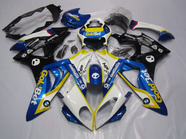2009-2014 Blue White GoldBet BMW S1000RR Motorcycle Replacement Fairings 2009-2014 Blue White GoldBet BMW S1000RR Motorcycle Replacement Fairings