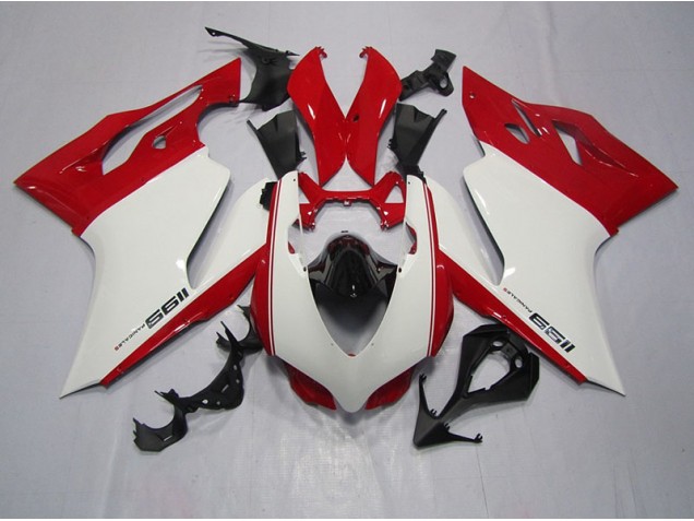 2011-2014 White Red Ducati 1199 Bike Fairings 2011-2014 White Red Ducati 1199 Bike Fairings