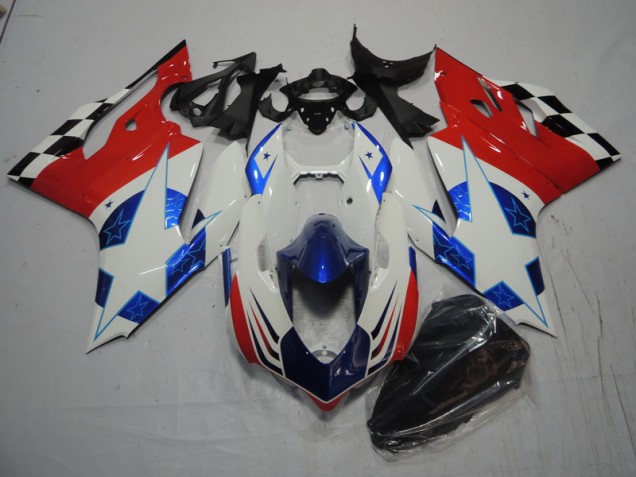 2011-2014 White Blue Red Ducati 1199 Bike Fairing 2011-2014 White Blue Red Ducati 1199 Bike Fairing
