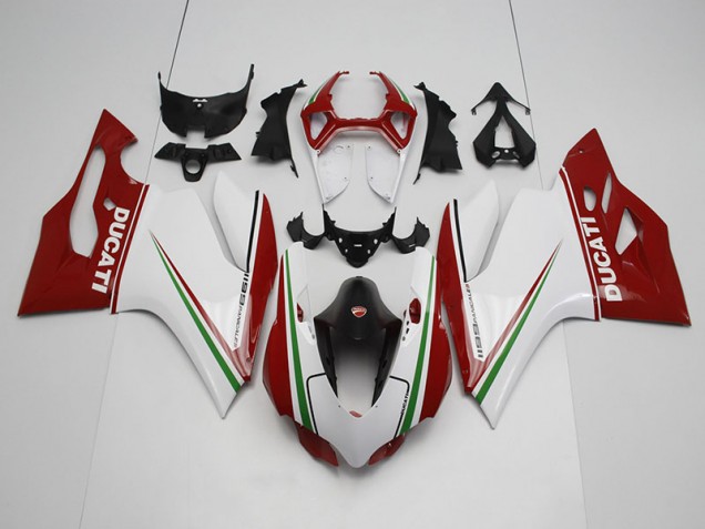 2011-2014 White Red Ducati 1199 Motor Bike Fairings 2011-2014 White Red Ducati 1199 Motor Bike Fairings