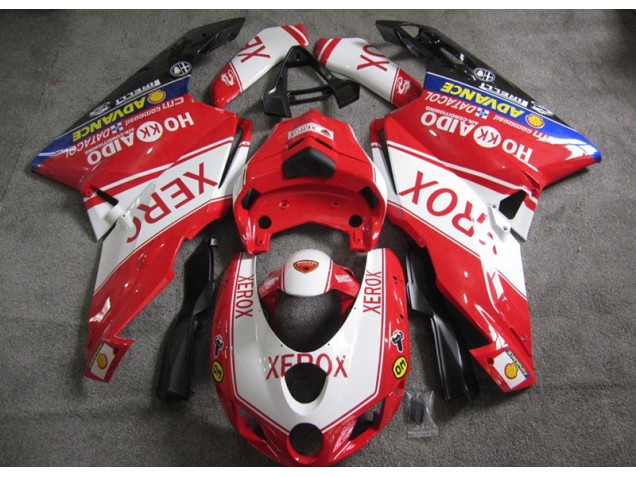 2005-2006 Red White Xerox Ducati 749 Motorcycle Fairings Kits 2005-2006 Red White Xerox Ducati 749 Motorcycle Fairings Kits