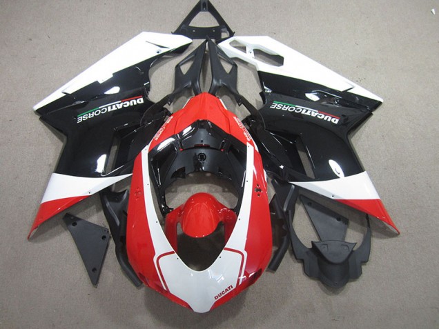 2007-2014 Black Red White Ducati 848 Motorcylce Fairings 2007-2014 Black Red White Ducati 848 Motorcylce Fairings