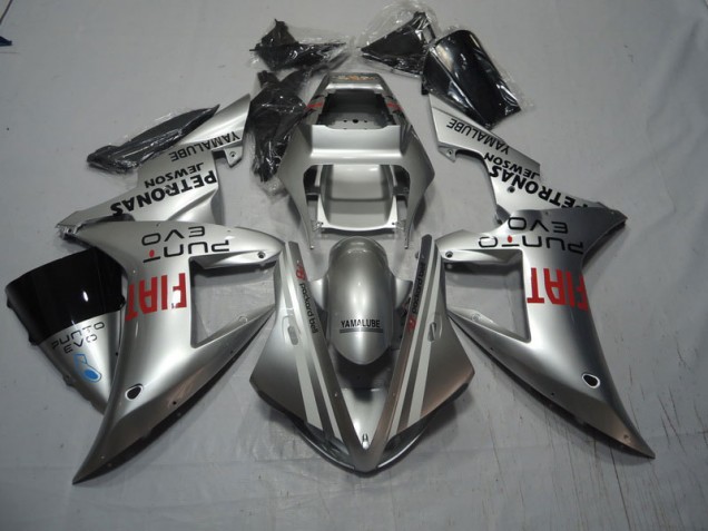 2004-2005 Silver Red Fiat Honda CBR1000RR Motorcycle Fairings 2004-2005 Silver Red Fiat Honda CBR1000RR Motorcycle Fairings