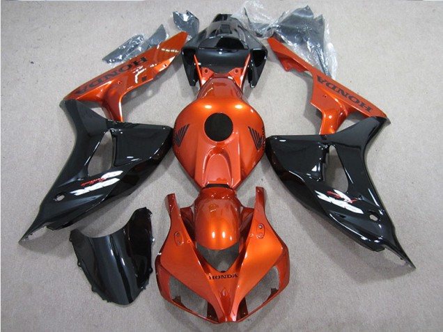 2006-2007 Black Orange Honda CBR1000RR Motorcycle Fairings Kit 2006-2007 Black Orange Honda CBR1000RR Motorcycle Fairings Kit
