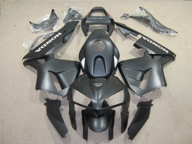 2005-2006 Black Honda CBR600RR Motorcycle Fairings Kit
