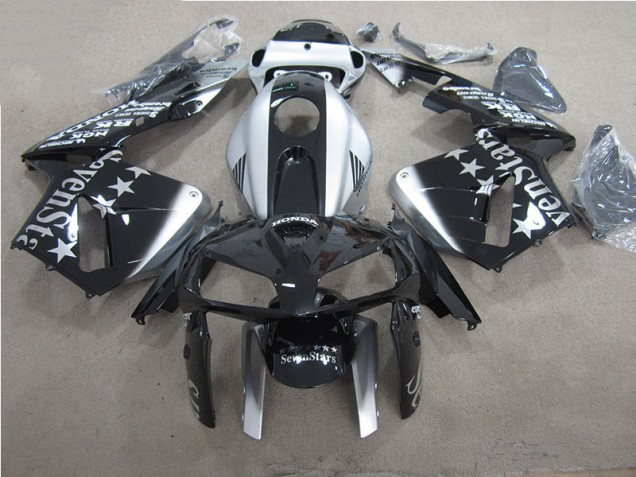 2005-2006 Black SevenStars Honda CBR600RR Motorbike Fairing 2005-2006 Black SevenStars Honda CBR600RR Motorbike Fairing
