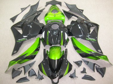2009-2012 Black Green Honda CBR600RR Bike Fairing Kit