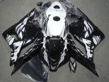 2009-2012 Black White Honda CBR600RR Motorbike Fairing Kits