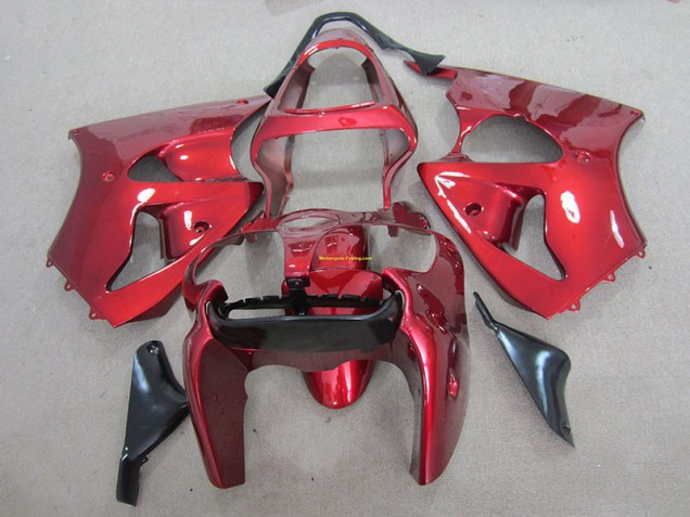 2000-2002 Red Kawasaki ZX6R Motorcyle Fairings 2000-2002 Red Kawasaki ZX6R Motorcyle Fairings