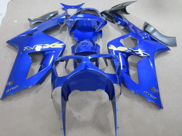 2003-2004 Blue 636 Kawasaki ZX6R Motorcycle Fairing Kits 2003-2004 Blue 636 Kawasaki ZX6R Motorcycle Fairing Kits
