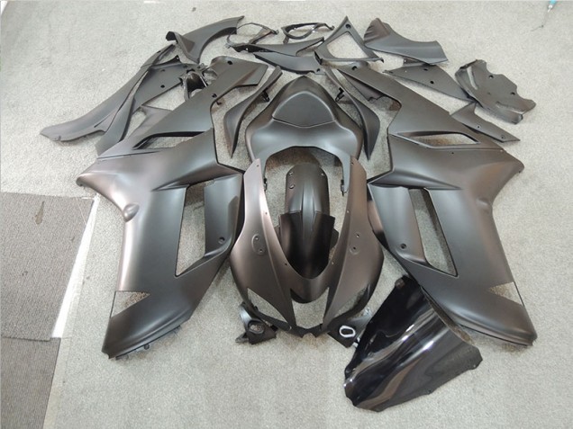 2007-2008 Black Kawasaki ZX6R Motorcycle Fairing Kit 2007-2008 Black Kawasaki ZX6R Motorcycle Fairing Kit