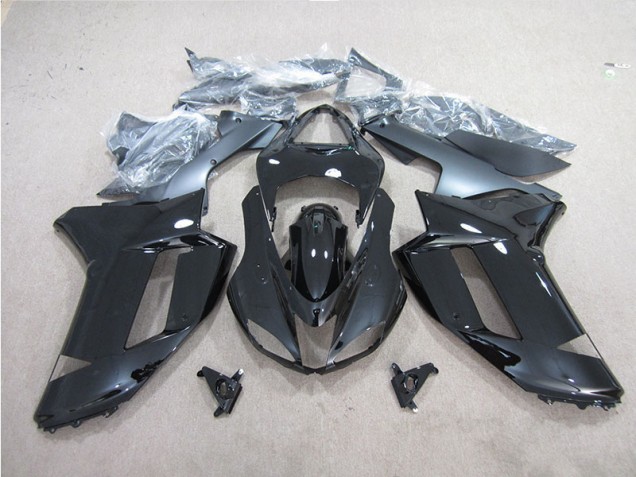 2007-2008 Black Kawasaki ZX6R Motorbike Fairing 2007-2008 Black Kawasaki ZX6R Motorbike Fairing