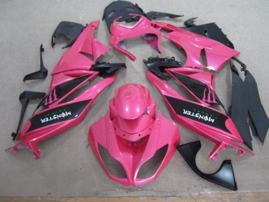2009-2012 Pink Black Monster Kawasaki ZX6R Motor Fairings