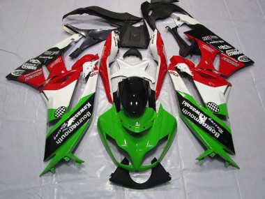 2009-2012 Green Red Kawasaki ZX6R Motorcylce Fairings