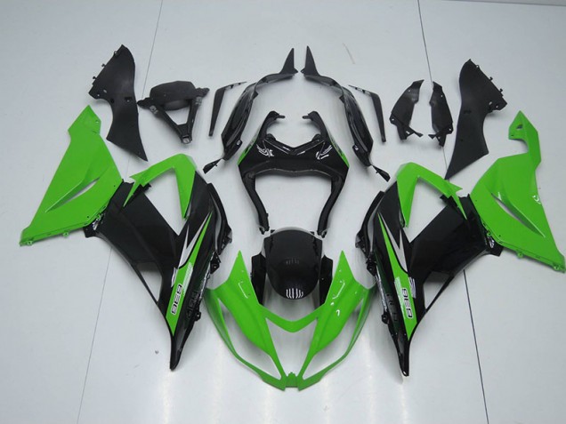 2013-2018 Black Green 636 Kawasaki ZX6R Bike Fairings 2013-2018 Black Green 636 Kawasaki ZX6R Bike Fairings