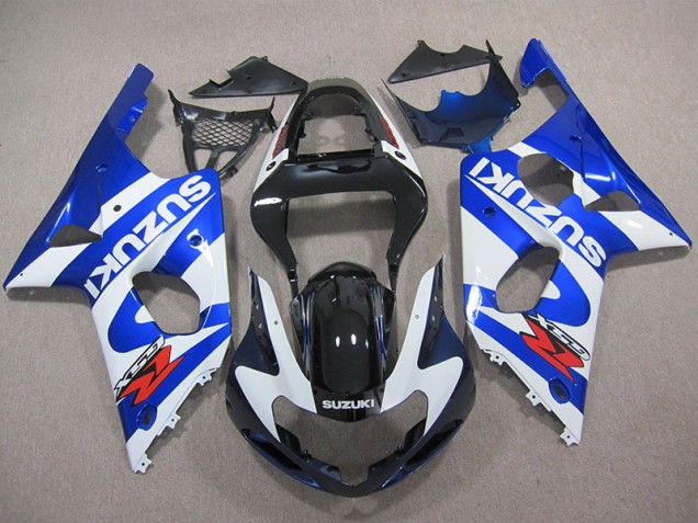 2000-2002 Blue White Decal Suzuki GSXR1000 Replacement Fairings 2000-2002 Blue White Decal Suzuki GSXR1000 Replacement Fairings