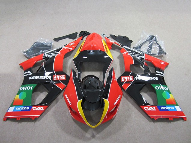 2003-2004 Red Green Black Suzuki GSXR1000 Bike Fairing 2003-2004 Red Green Black Suzuki GSXR1000 Bike Fairing