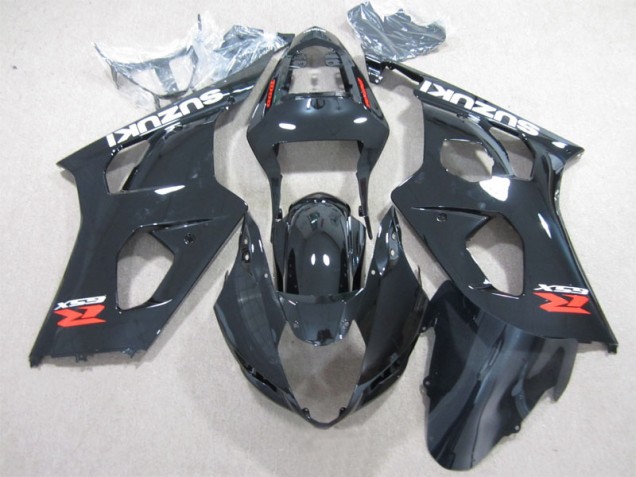 2003-2004 Black Suzuki GSXR1000 Moto Fairings 2003-2004 Black Suzuki GSXR1000 Moto Fairings