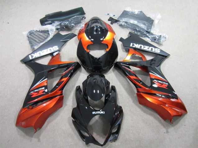 2007-2008 Black Orange Suzuki GSXR1000 Motorbike Fairing 2007-2008 Black Orange Suzuki GSXR1000 Motorbike Fairing