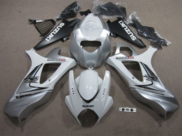 2007-2008 White Suzuki GSXR1000 Replacement Motorcycle Fairings 2007-2008 White Suzuki GSXR1000 Replacement Motorcycle Fairings