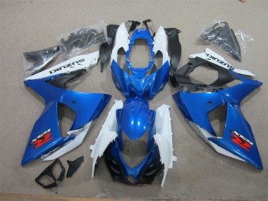 2009-2016 Blue White Suzuki GSXR1000 Motorcycle Fairings