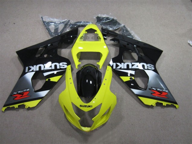 2004-2005 Yellow Black Suzuki GSXR600 Motorcycle Bodywork 2004-2005 Yellow Black Suzuki GSXR600 Motorcycle Bodywork