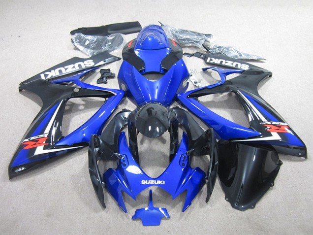 2006-2007 Black Blue Suzuki GSXR600 Motorcycle Fairings Kit 2006-2007 Black Blue Suzuki GSXR600 Motorcycle Fairings Kit
