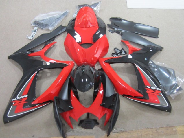 2006-2007 Black Red Suzuki GSXR600 Motorcylce Fairings 2006-2007 Black Red Suzuki GSXR600 Motorcylce Fairings