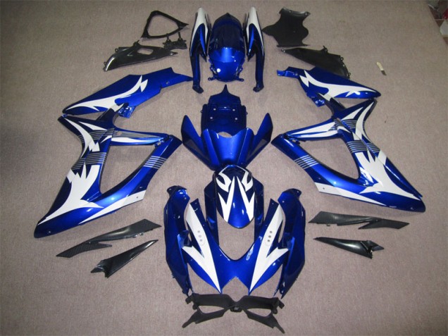 2008-2010 Blue White Suzuki GSXR600 Motorcycle Bodywork 2008-2010 Blue White Suzuki GSXR600 Motorcycle Bodywork