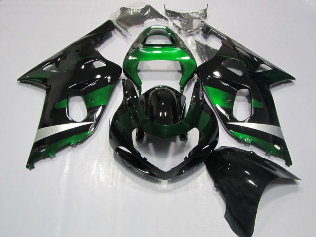 2001-2003 Black Green Suzuki GSXR750 Motorcycle Fairing 2001-2003 Black Green Suzuki GSXR750 Motorcycle Fairing