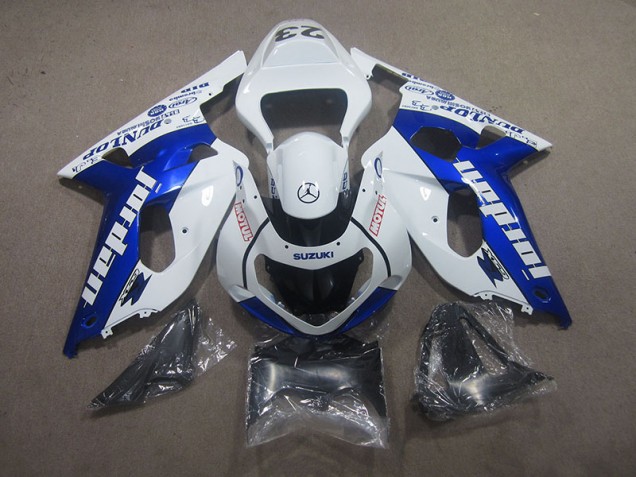 2001-2003 White Blue Motul Suzuki GSXR750 Motorcycle Fairing Kit 2001-2003 White Blue Motul Suzuki GSXR750 Motorcycle Fairing Kit
