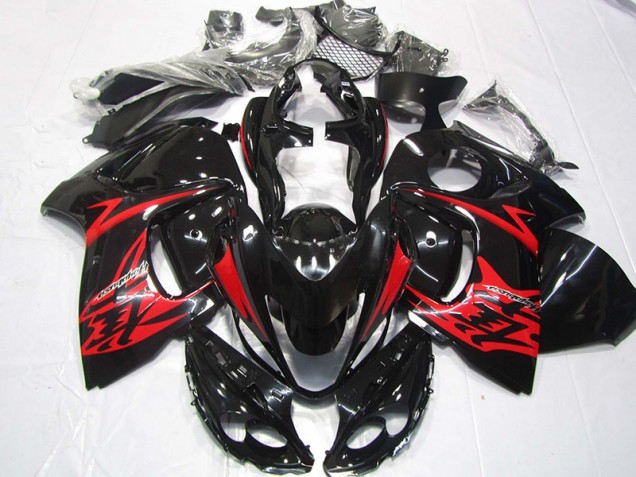 2008-2019 Black Red Suzuki GSXR1300 Hayabusa Bike Fairing Kit 2008-2019 Black Red Suzuki GSXR1300 Hayabusa Bike Fairing Kit