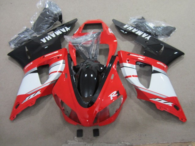 1998-1999 Black Red White Decal Yamaha YZF R1 Motorbike Fairing 1998-1999 Black Red White Decal Yamaha YZF R1 Motorbike Fairing