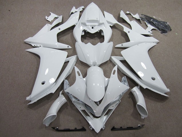 2007-2008 White Yamaha YZF R1 Motorcycle Fairings