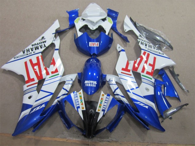 2008-2016 White Black Red Fiat Yamaha YZF R6 Motorbike Fairing Kits